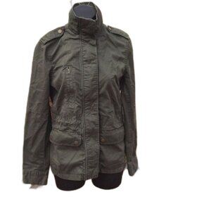 Love Tree Army Green Cotton Military Utility Jacket Size Small